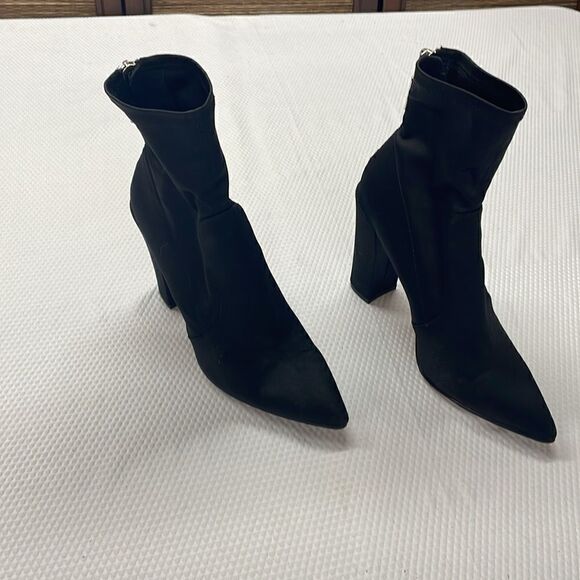 Dolce Vita Size 10 5 1/4” Heel Leather Stretch Boots - Picture 2 of 11